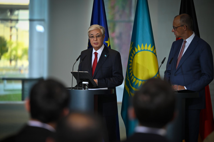 Қасым-Жомарт Тоқаев пен Фридрих Мерц БАҚ өкілдеріне бірлескен мәлімдеме жасады