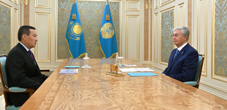 Президент Қасым-Жомарт Тоқаев Жоғары аудиторлық палата төрағасы Әлихан Смайыловты қабылдады