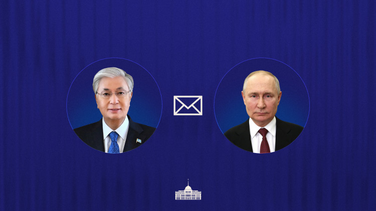 Мемлекет басшысы Ресей Президенті Владимир Путинге құттықтау жеделхатын жолдады