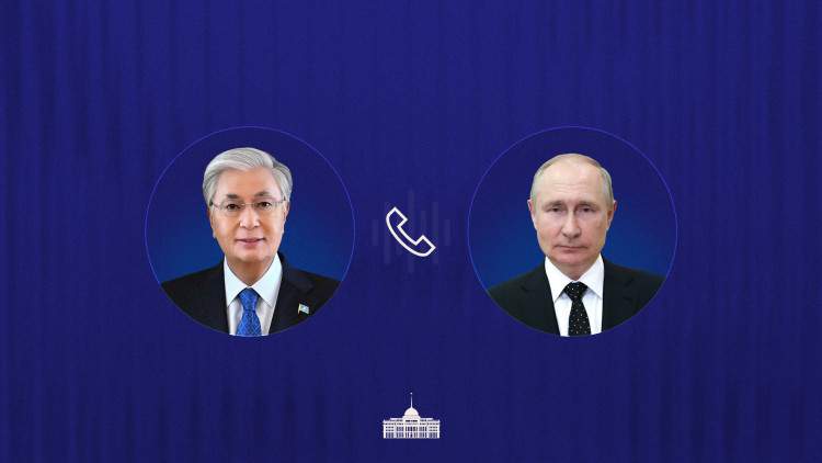 Глава государства провел телефонный разговор с Президентом России Владимиром Путиным
