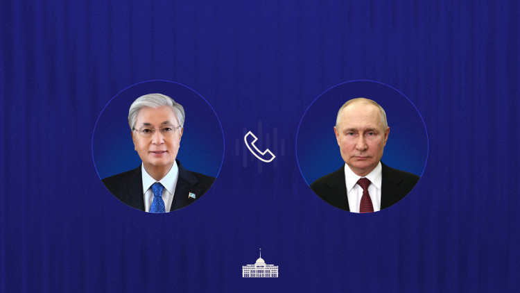 Глава государства провел телефонный разговор с Президентом России Владимиром Путиным